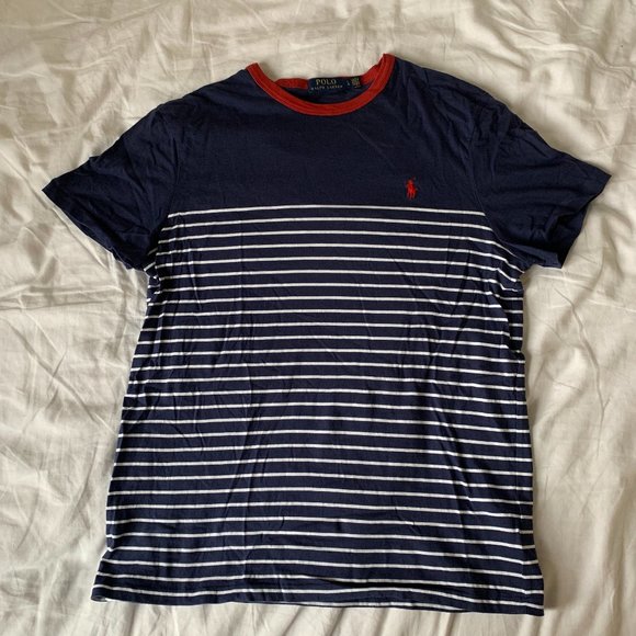 Ralph Lauren Other - Ralph Lauren Striped T-Shirt Navy Blue - Large